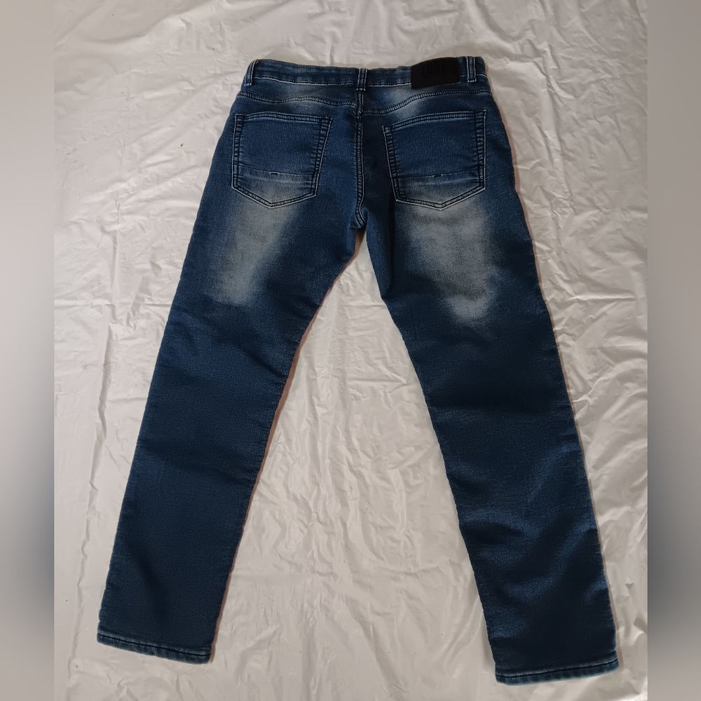VGB Vintage Genes Black Men's Dark Blue Skinny Jeans Size W32 L30